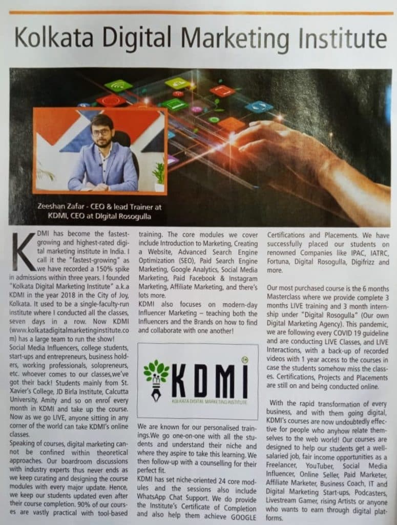 KDMI featured in Express India