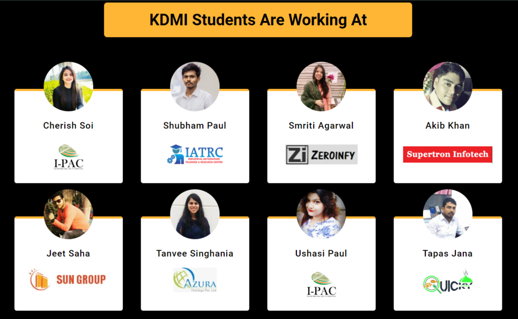 KDMI Students are working at