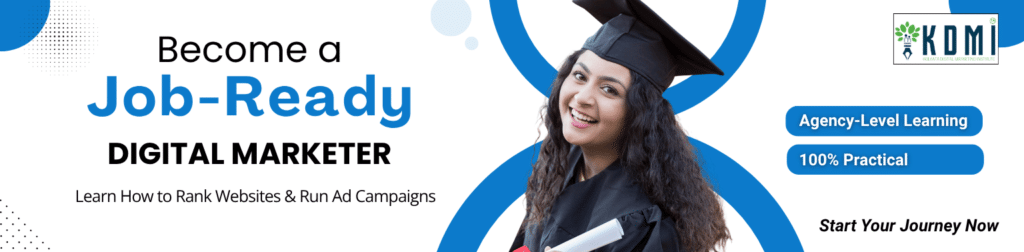Job ready Digital marketer banner KDMI