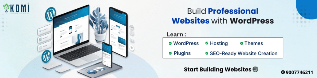 learn to build professional wordpress site KDMI