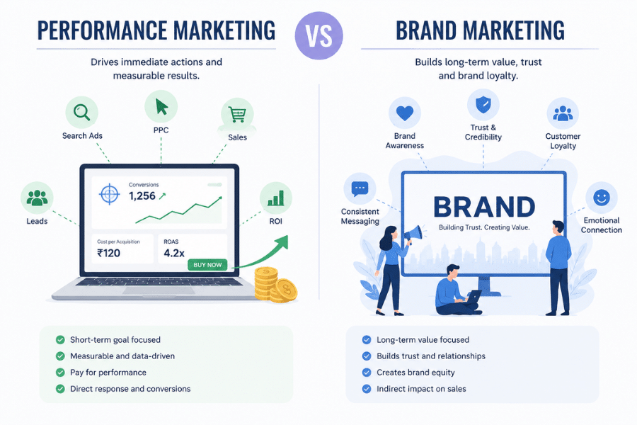 performance marketing vs brand mareting KDMI Blog 